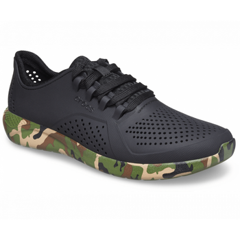 Кросівки крокс Crocs LiteRide Camo Pacer Sneaker 40 чорні камуфляж