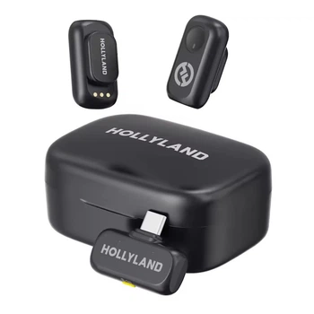 Микрофон петличный 2 шт Hollyland Lark A1 Duo черный Type-C для iPhone/ Android с зарядным кейсом (33352013)