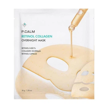 Ночная гидрогелевая маска для сужения пор с ретинолом и коллагеном P.Calm Retinol Collagen Overnight Mask 36 г