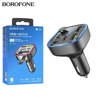 FM Modulator Borofone BC48 QC3.0 + PD 18W (чорний)