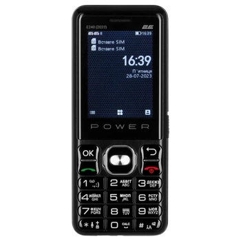 Мобільний телефон 2E E240 2023 Dual Sim Black (688130251068)