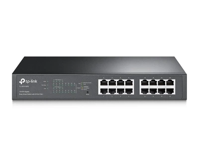 Коммутатор TP-LINK TL-SG1016PE (8хGE PoE+, 8xGE, 100W max, металл, EasySmart)
