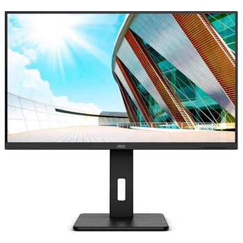 Монітор 31.5" AOC U32P2, VA, UHD, DP, HDMI x 2, Pivot, HAS, колонки, чорний