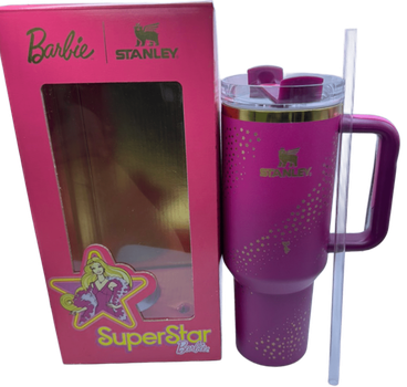 Термос термокружка Stanley Quencher H2.0 Tumbler из нержавеющей стали 1,18 л Barbie Pink Gold KT7001981