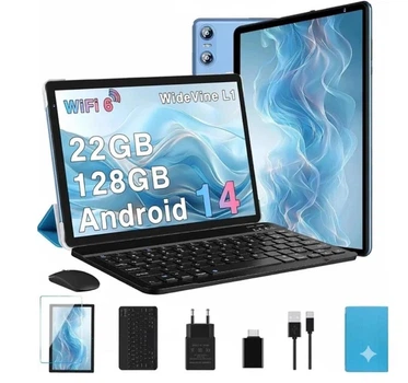 Планшет 10.1" Biegedy B22 6+14/128Gb 8 ядер Android 14 6000 mAh Blue