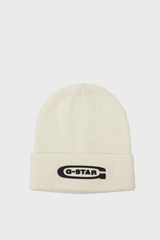 Чоловіча біла шапка Originals Aw Long Beanie G-Star PC D24722,C754