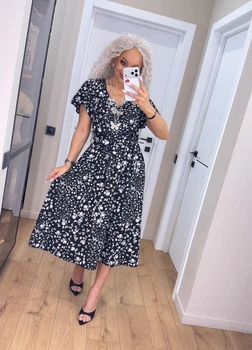 Платье женское K&ML 525 XXL ( 52 ) Черный ( 525 - 07 )