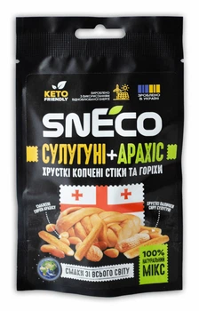 Сир сушений мікс snEco "Сулугуні+Арахіс", 20г
