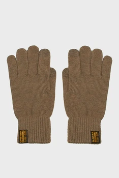 Чоловічі коричневі рукавички Effo Gloves G-Star L D25334,C754