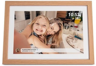 Цифрова фоторамка Denver PFF-1040LW 25.6 см Світле дерево (5706751088902)