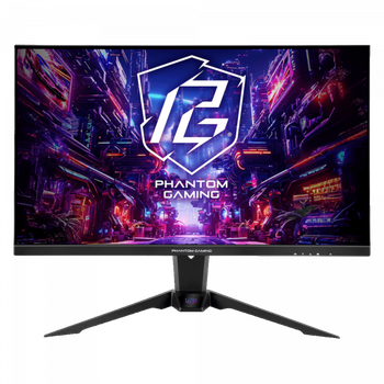 ASROCK iгровий монiтор 32" ips Flat 180Hz 1ms qhd (2560 x 1440) 2xHDMI(2.0) 1xDP(1.4) 1xHP Integrated Wi-Fi pg32qft