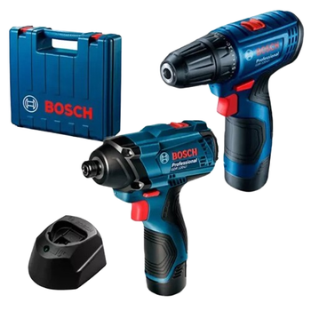 Набор инструментов Bosch Professional GSR 120-LI + GDR 120-LI 12 В 2 А·ч Синий (06019G8023)