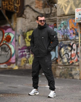Мужской спортивный костюм C.P. Company Klinse черный rip stop tactical street повседневный ТР6072 XXXL