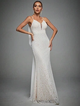 Свадебное платье SHEIN L Белый sz2304082668655186