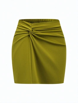Юбка SHEIN L Хаки sz2402230929305339