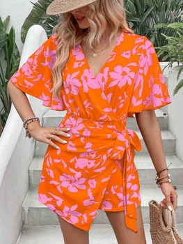 Комбинезон SHEIN XL Оранжевый sz2404114744155443