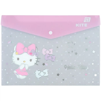 Папка на кнопке KITE, А4, Hello Kitty, (HK25-244-5)
