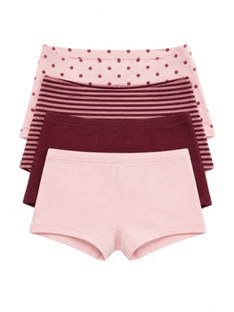 Трусики-боксери набір 4 шт. для дівчинки Lupilu LYCRA® 480413 110-116 см (4-6 years) Різнобарвний