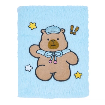 Блокнот плюшевий Zibi "CAPYBARA 11" А5, 80 аркушів, клітинка ZB.700032
