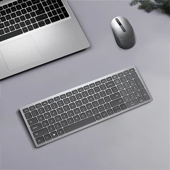 Бездротовий комплект Bluetooth-клавіатури та миші DELL KM7120W для офісу, дому та бізнесу, чорний