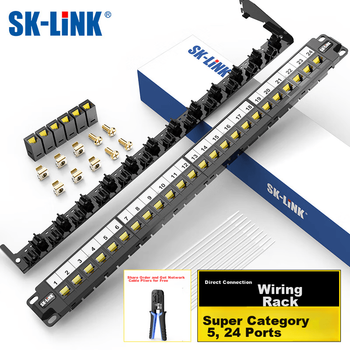 Патч-панель SK-LINK SK-P510M-24Z 24 порта Cat 5e UTP 19" 1U Black