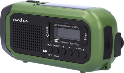 Radio solarne Nedis DAB+ (RDDBCR2000GN)