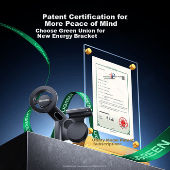 Автомобильный держатель для телефона UGREEN с магнитным креплением, подходит для больших экранов электромобилей, совместим с Tesla Model 3/Y, Xiaomi, BYD.