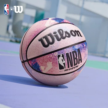 Баскетбольный мяч Wilson Official NBA DRV ENDURE Series с рисунком в стиле тай-дай, случайный рисунок, для игры в помещении/на открытом воздухе, размер 7.