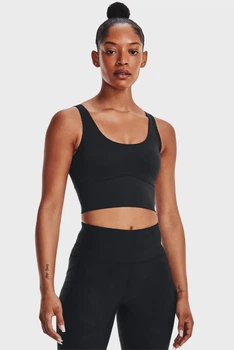 Жіночий чорний топ Meridian Fitted Crop Tank Under Armour XS 1373924-001