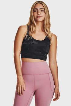 Жіночий чорний камуфляжний топ Meridian Fitted CropTankPrnt Under Armour XS 1380983-021