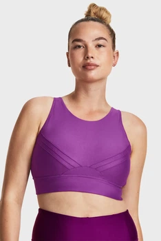 Жіночий фіолетовий топ UA Infinity Pintuck Mid Under Armour S 1376883-580