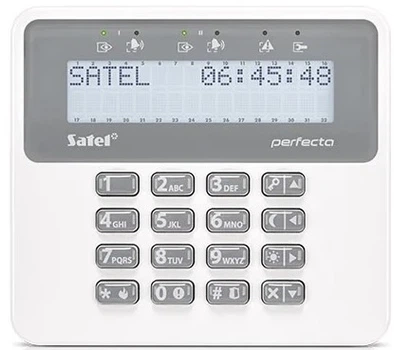 Бездротова клавіатура Satel PRF-LCD-WRL White (5905033332270)