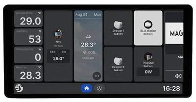 Інтелектуальна панель керування Shelly Wall Display Чорна