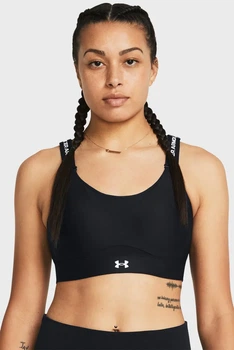 Жіночий чорний топ UA Infinity High 2.0 Bra Under Armour L D-DD 1384112-001