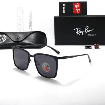 Сонцезахисні окуляри Ray-Ban RB8929 чорні з чорними лінзами металева оправа UV400 унісекс
