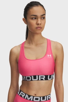 Жіночий рожевий топ UA HG Mid Branded Under Armour XS 1383544-672