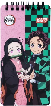 Блокнот Yes Demon Slayer Bird 80х160 мм 60 листов в клетку (152205) (5056574470591)