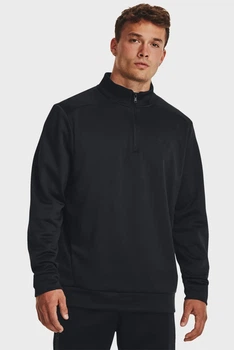 Чоловіча чорна спортивна кофта UA Armour Fleece 1/4 Zip Under Armour L 1373358-001