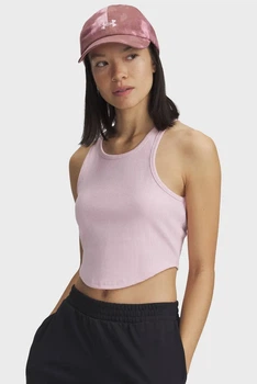 Жіночий рожевий топ UA Rival Rib Tank Under Armour LG 1389798-647