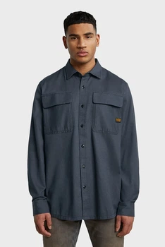 Чоловіча темно-синя сорочка CPO Regular Shirt l/s G-Star L D23583,D913