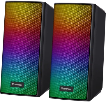 Акустична 2.0 система Defender Spitfire 6W, Bluetooth/light, USB powered Black (65047) - Уценка