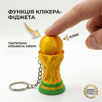 Брелок кликер FIFA 2026 Кубок мира по футболу