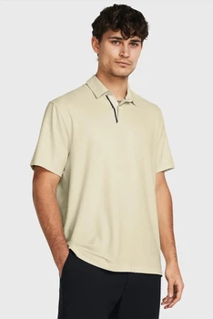Чоловіче бежеве поло UA Tour Tips Polo Under Armour SM 1385128-273