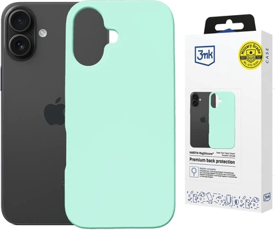 Панель 3MK Hardy MagSilicone для Apple iPhone 16 Plus Teal (5903108661997)