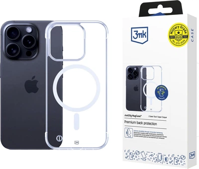 Etui plecki 3MK Just20g MagCase do Apple iPhone 14 Pro Transparent (5903108609630)