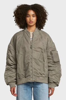 Жіночий сірий бомбер Macro G-Star RAW M D26977,D192