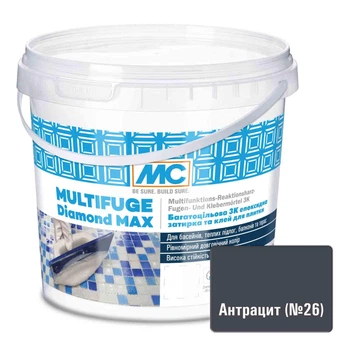 Епоксидна фуга для швів Multifuge Diamond Max/26 Антрацит, MC-Bauchemie (1,5 кг)