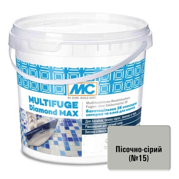 Епоксидна фуга для швів Multifuge Diamond Max/15 Песочно-серый, MC-Bauchemie (1,5 кг)