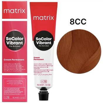 Крем-краска для волос Matrix SoColor Pre-Bonded 8CC светлый блондин глубокий медный, 90 мл