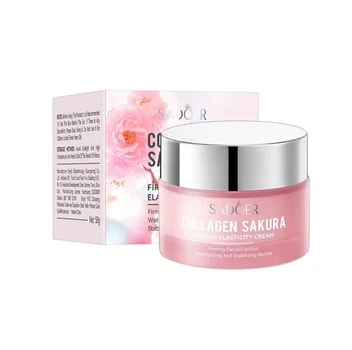 Крем для эластичности кожи с коллагеном и сакурой Sadoer Collagen Sakura Firming Elasticity Cream, 50 g(6942349703003)